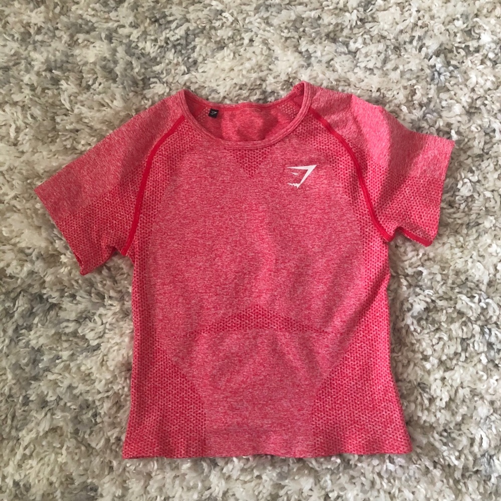 Gymshark Cropped Tee in Pink Sherbet